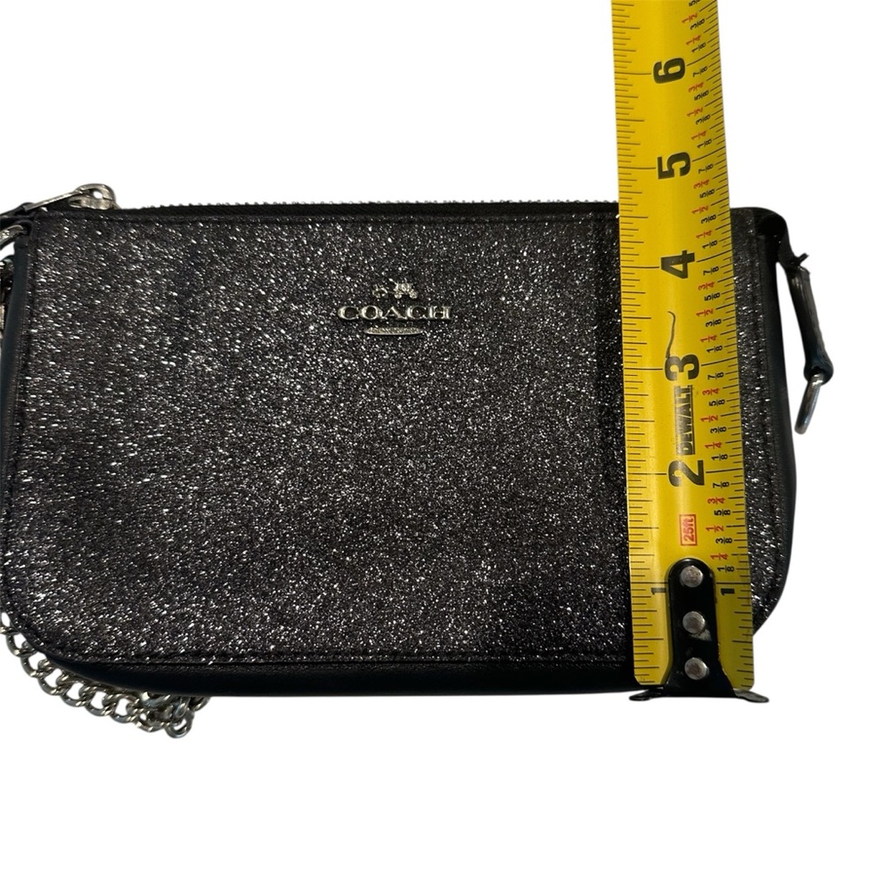COACH Black Shimmer Convertible Wristlet Bag - Picture 11 of 11